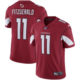 Men's Arizona Cardinals #11 Larry Fitzgerald Red 2019 100th Season Vapor Untouchable Limited Stitched NFL Jersey